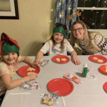 Resident volunteer Talbot Weston, PGY-1, from Project Fellowship participated in a holiday event on Sunday, December 11, 2022 with girls from Student Home Moldavia.